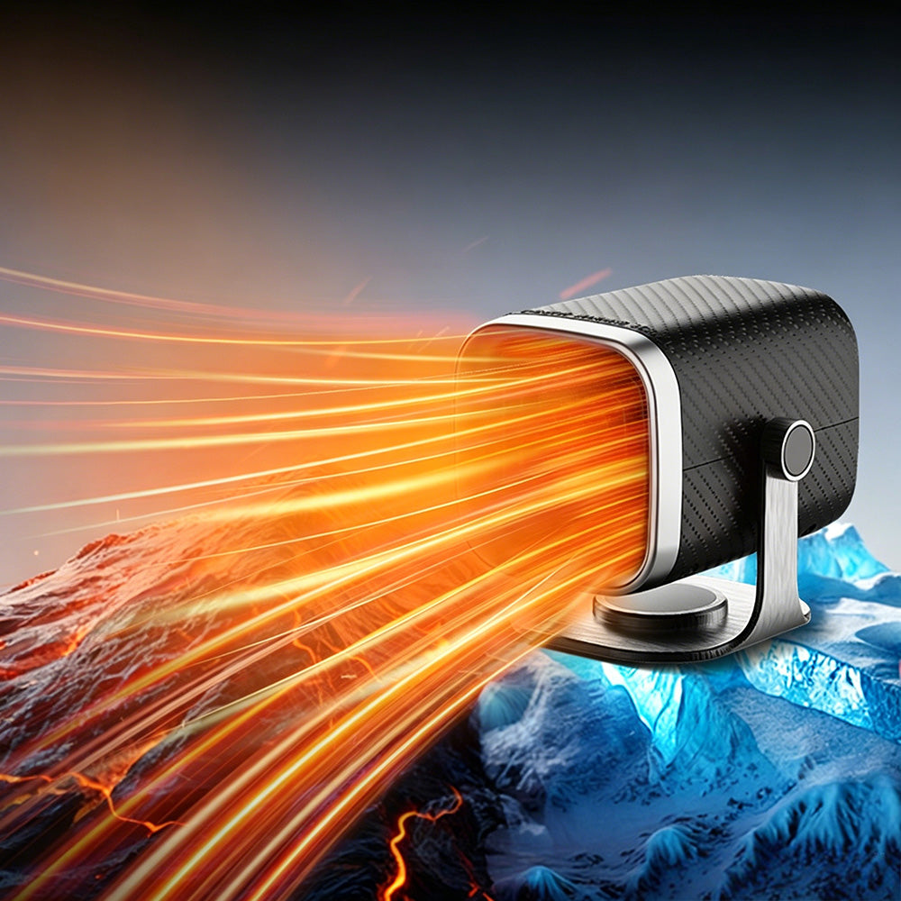 12V 100W / 24V 150W Portable Car Heater Defroster 2-in-1 Cool and Warm Dual Mode Adjustable