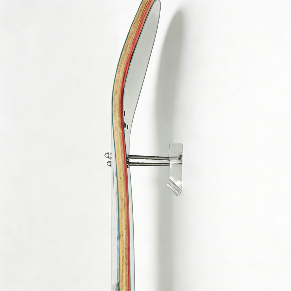 2 Pcs Acrylic Skateboard Wall Mount Display Holder for Skateboard Scooter Display