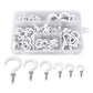 90 PCS Ceiling Hooks with 1 Storage Box Durable Wall Hooks for Hanging Cups Plant Tools