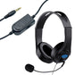Over Ear Stereo Headset with Microphone Wired Gaming Headphones for Students Players