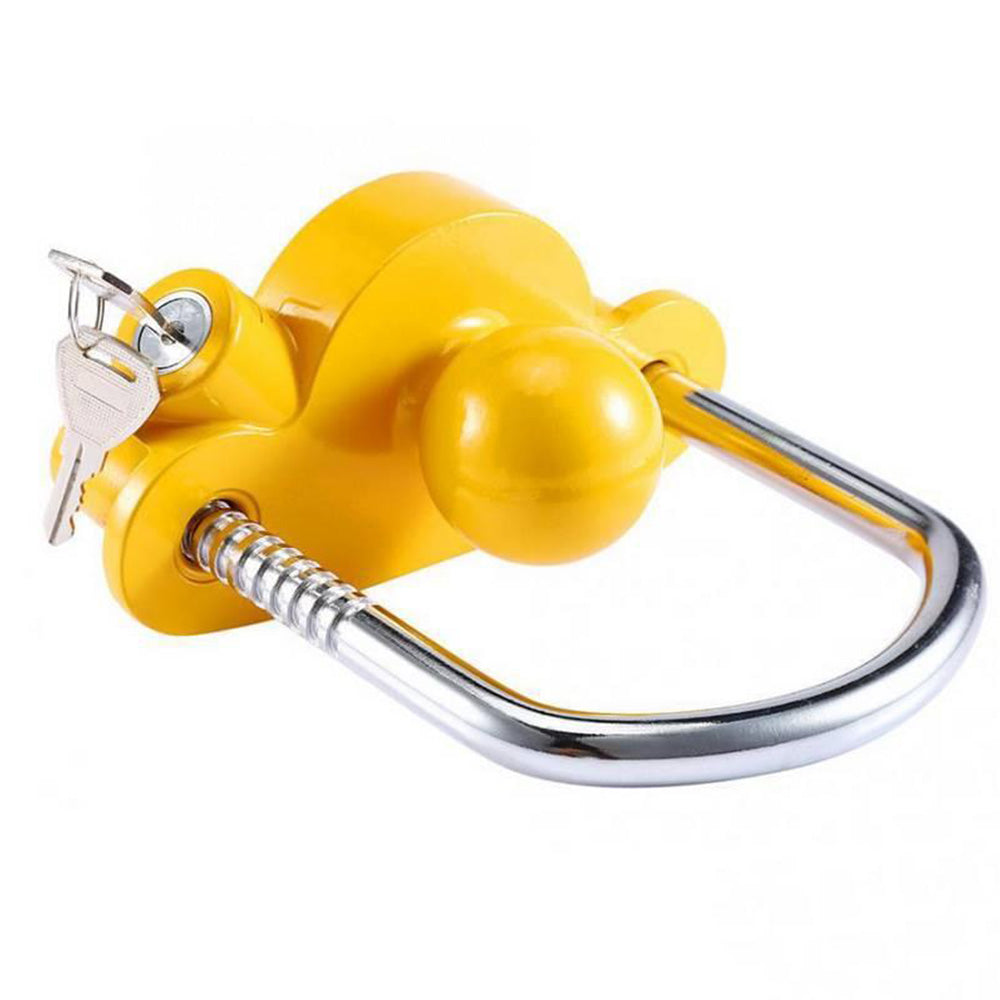 Adjustable Trailer Coupler Lock for 4.76cm 5.08cm and 5.87cm Hitches for RV Camper and Boat Trailers