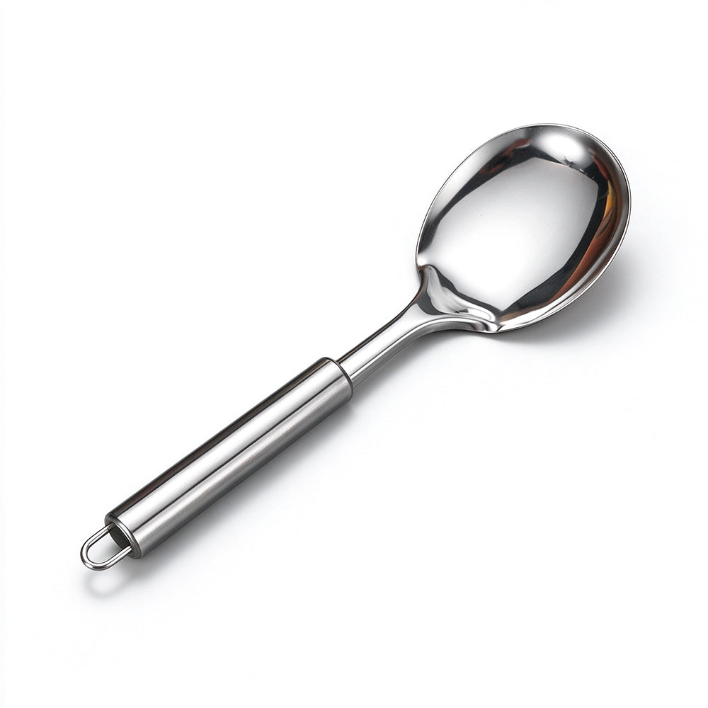 7 Piece Stainless Steel Kitchen Utensil Set with Hanging Rack