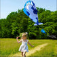 3D Soft Killer Whale Frameless Flying Kite Outdoor Sports Toy