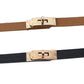 Skinny Belts for Women Dresses PU Leather Adjustable Waist Belt for Pants Jeans