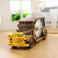 Vintage Car Retro Desk Clock Analog Digital Timepiece for Home and Office