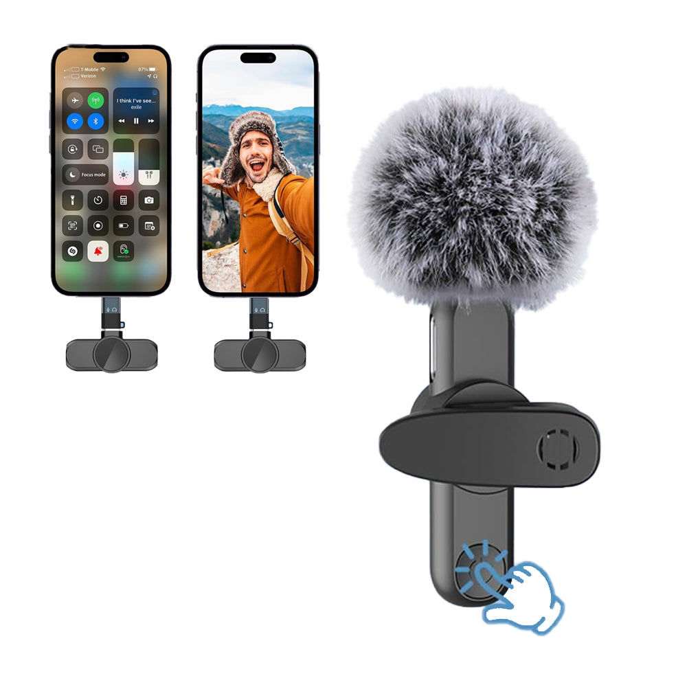 1 Pair Lavalier Wireless Microphone-Lighting