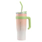 40oz Insulated Stainless Steel Tumbler with Handle and Straw