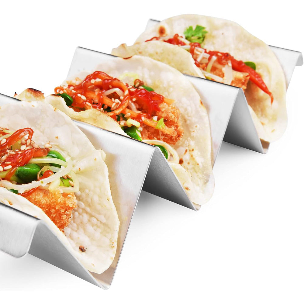 2Pcs Stainless Steel Taco Stand Rack Oven Safe Taco Holder for Baking