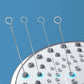 Shower Head Cleaning Brush Set Anti-Clogging with Storage Box for Bathroom