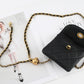 PU Leather Women Adjustable Metal Chain Belt Crossbody Waist Bag