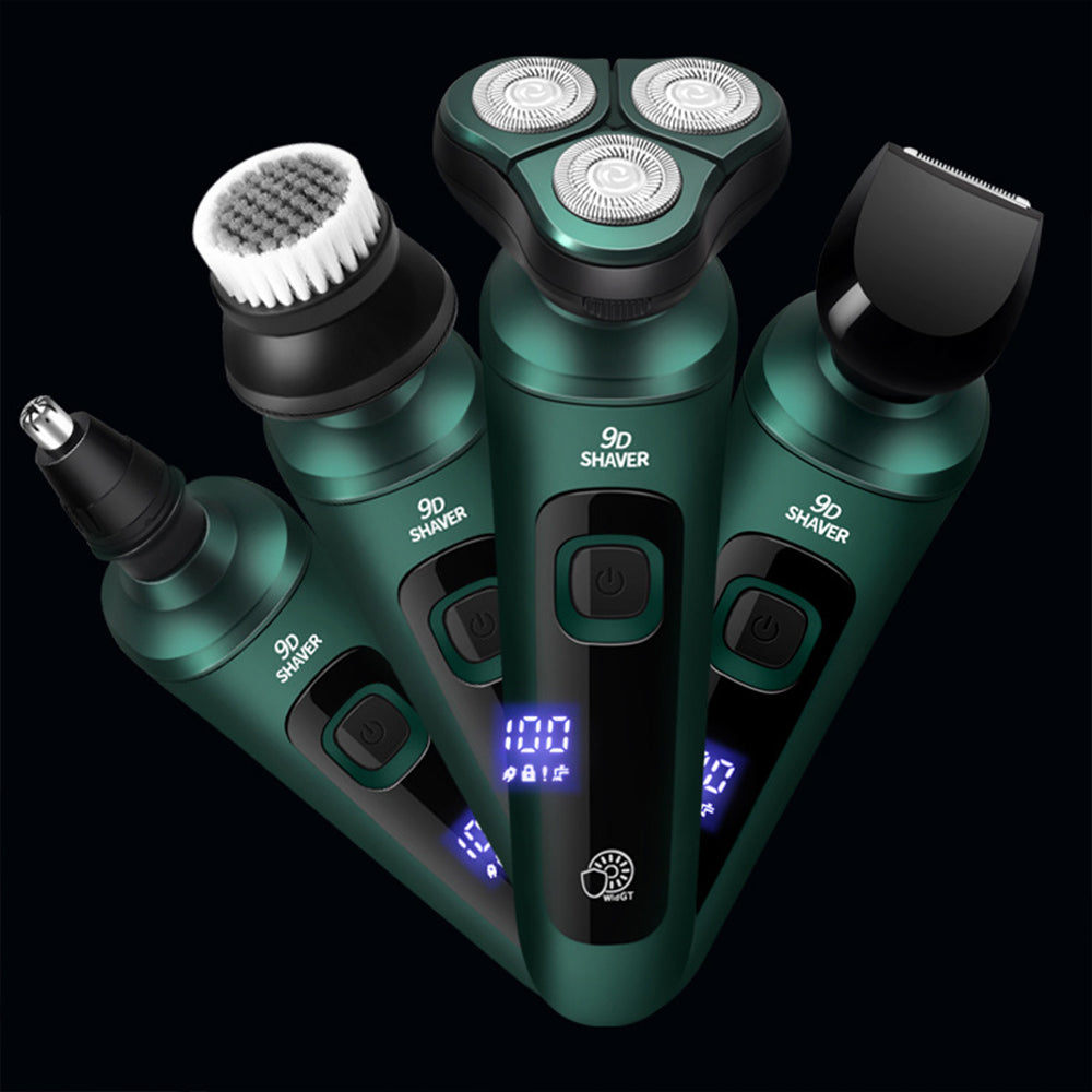 4-in-1 Razor Beard Trimmer Mens Clipper Electric Shaver Cordless USB Charge