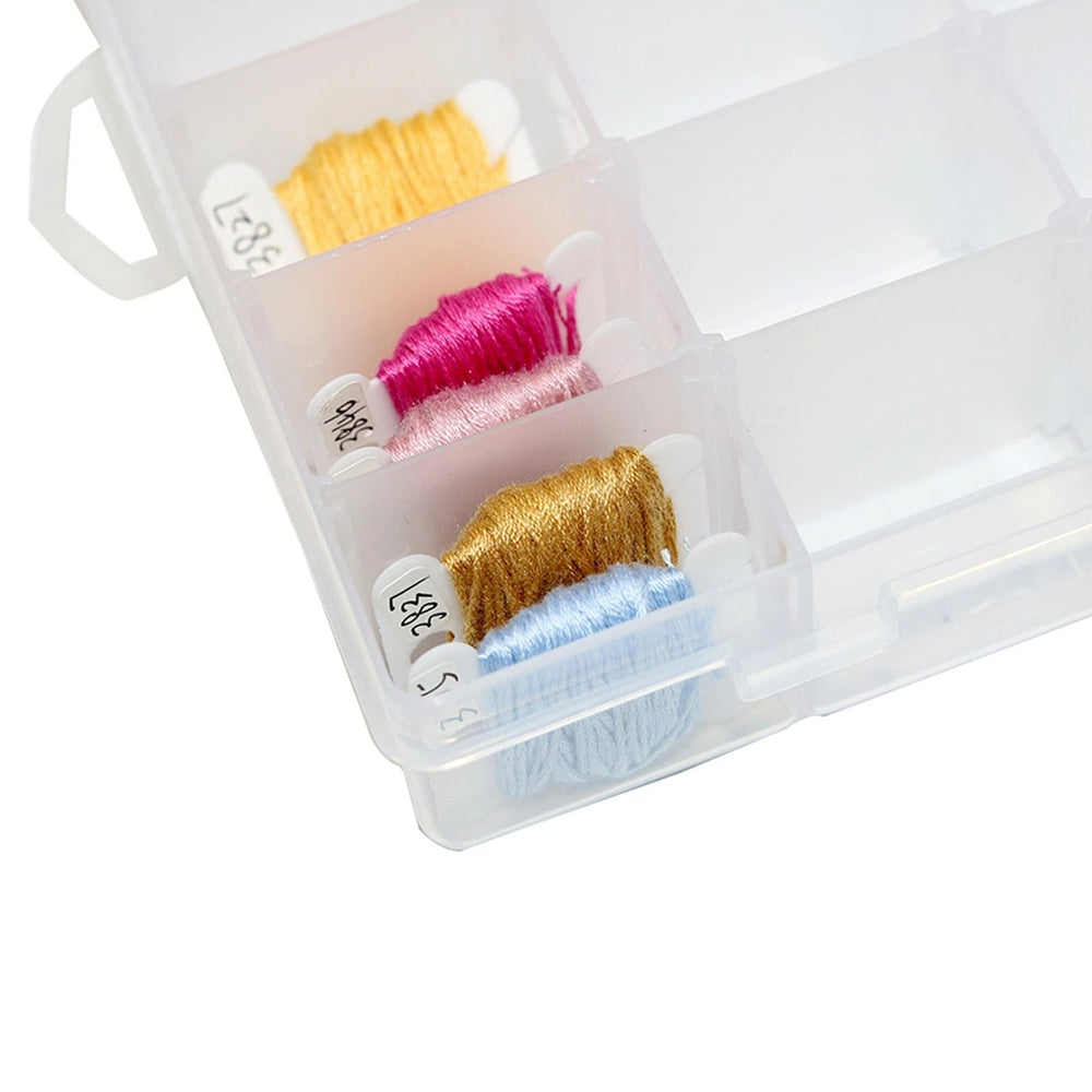 Embroidery Thread Organiser Set with 1 Winder 100 Bobbins Compact Thread Storage Box for Sewing Storage