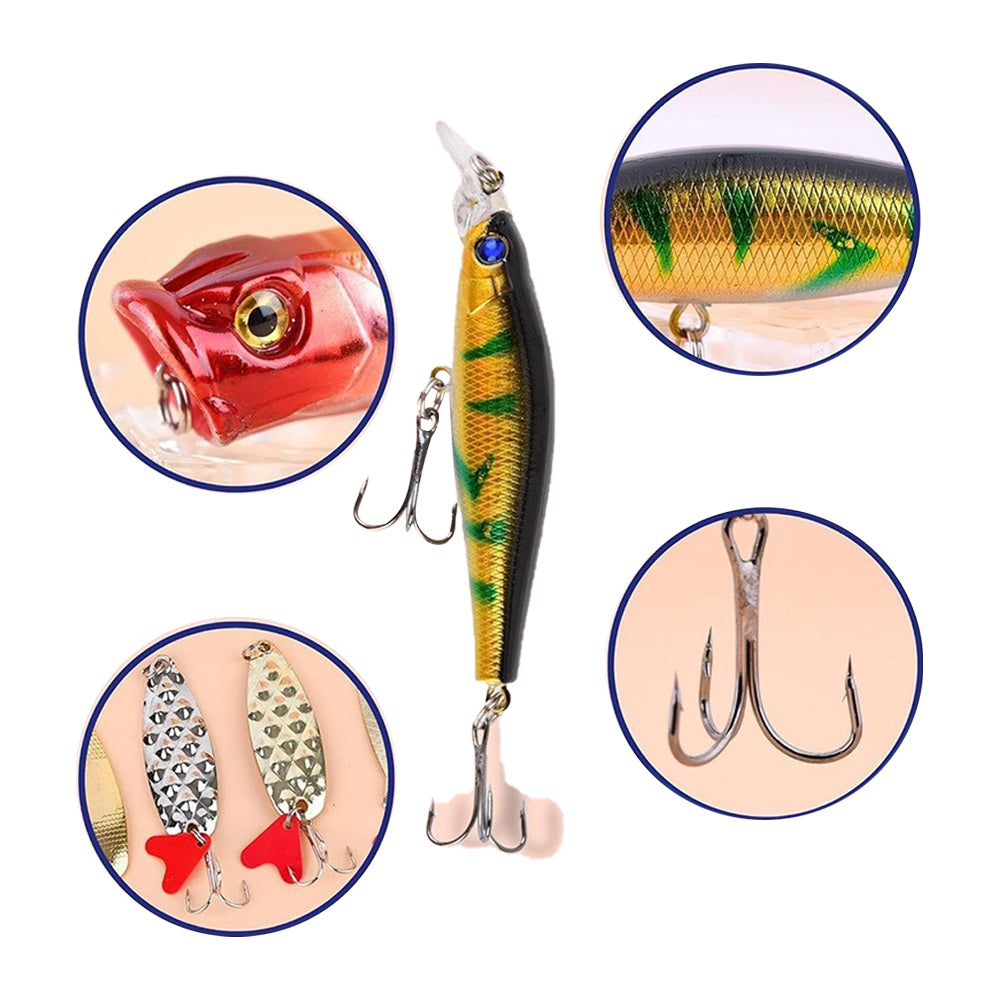 Fishing Advent Calendar 24 Days Christmas Countdown Fishing Lure Tackle Set