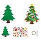 Felt Christmas Tree Set DIY Felt 41 Ornaments and LED String Lights