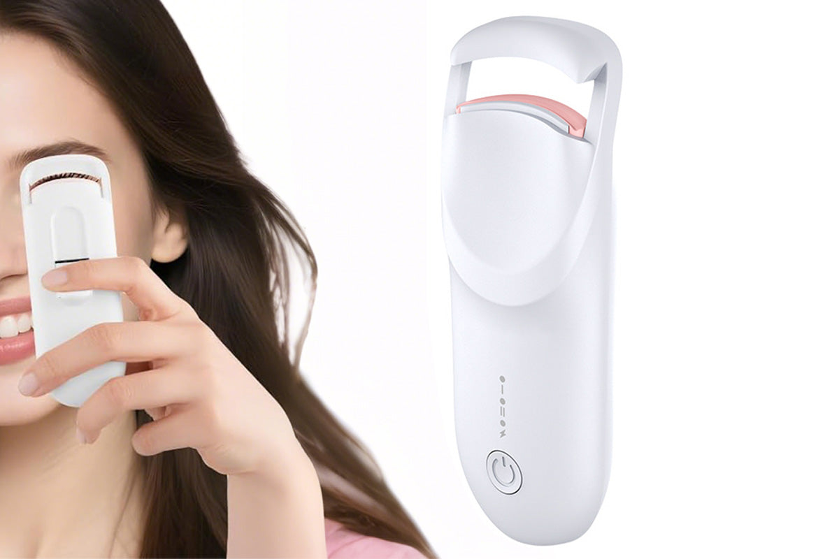 Heated Eyelash Curler Portable Electric Lash Curler for Long-Lasting Natural Curls
