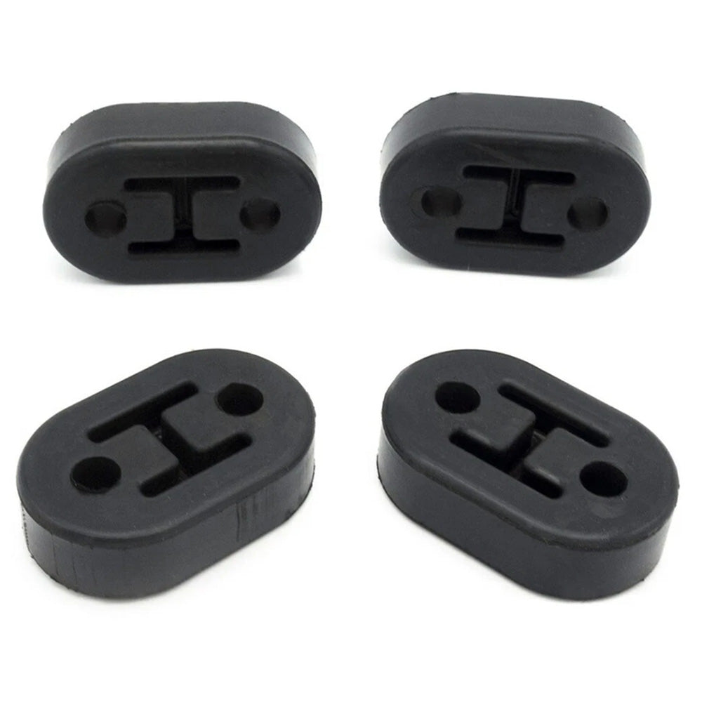 4 Pack Flexible Rubber Exhaust Muffler Hanger Mounts for Vehicles