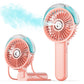 Portable Handheld Misting Fan Rechargeable Personal Folding Fan