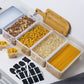 4Pcs Airtight Square Food Storage Container