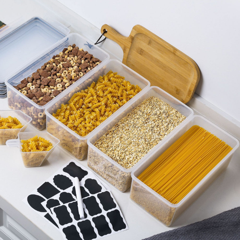4Pcs Airtight Square Food Storage Container