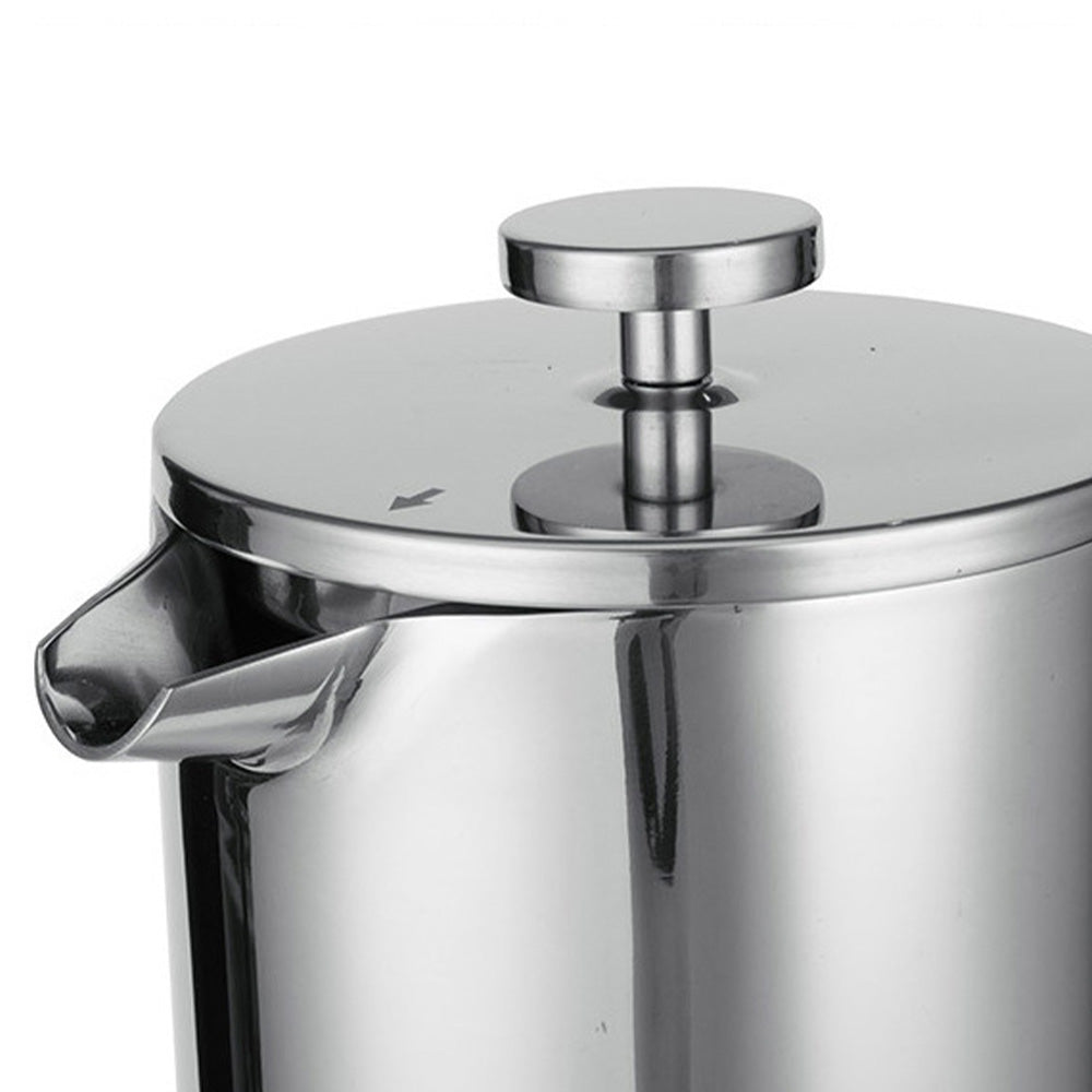 French Press Coffee Maker 304 Stainless Steel Double-Wall Insulated for Camping and Home