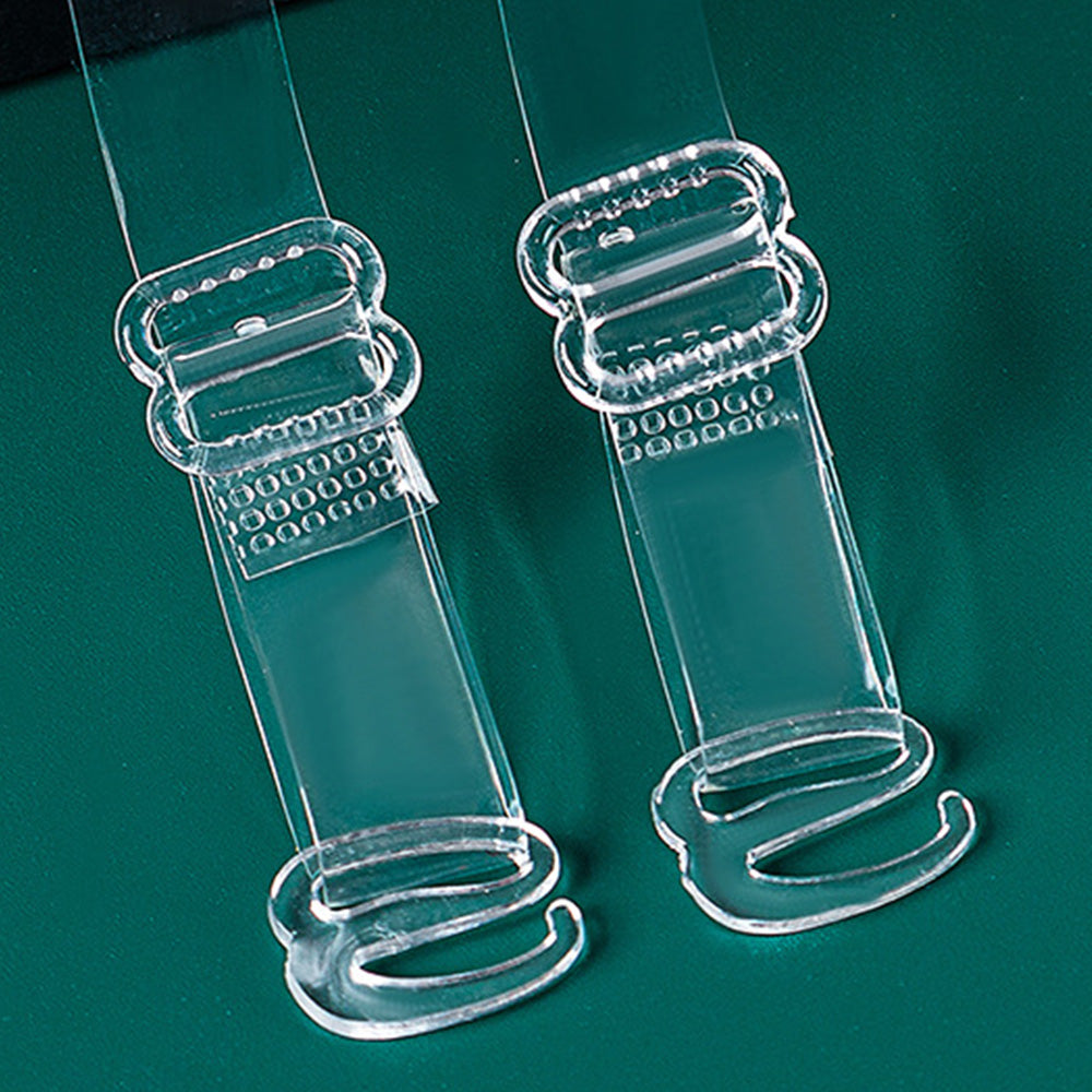 3 Pairs of Clear Adjustable Detachable TPU Bra Shoulder Straps-Style 1