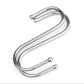 40Pcs Stainless Steel Metal S Shaped Hooks Clothes Hanger for Kitchen Bathroom Closet