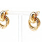2 Pairs Women Geometric Dangle Drop Earrings Large Knot Design