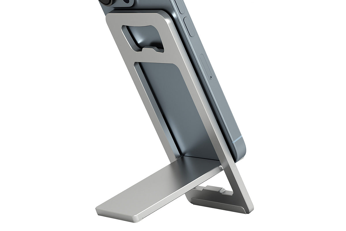 Foldable Aluminum Cell Phone Stand Portable Adjustable Holder for Desk and Travel