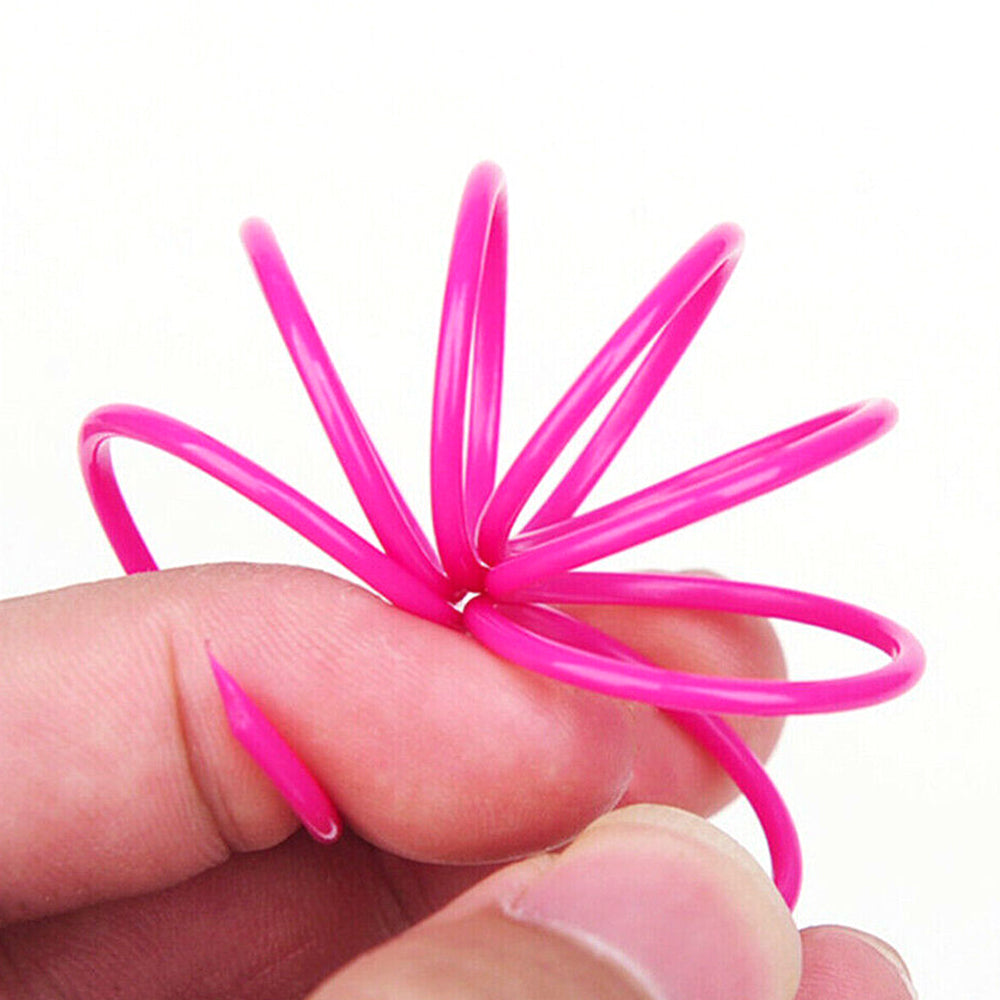 40Pcs Cat Kitten Spring Bouncy Toy Plastic Training Toys Colorful Coil Teasing Playing Cat Toy