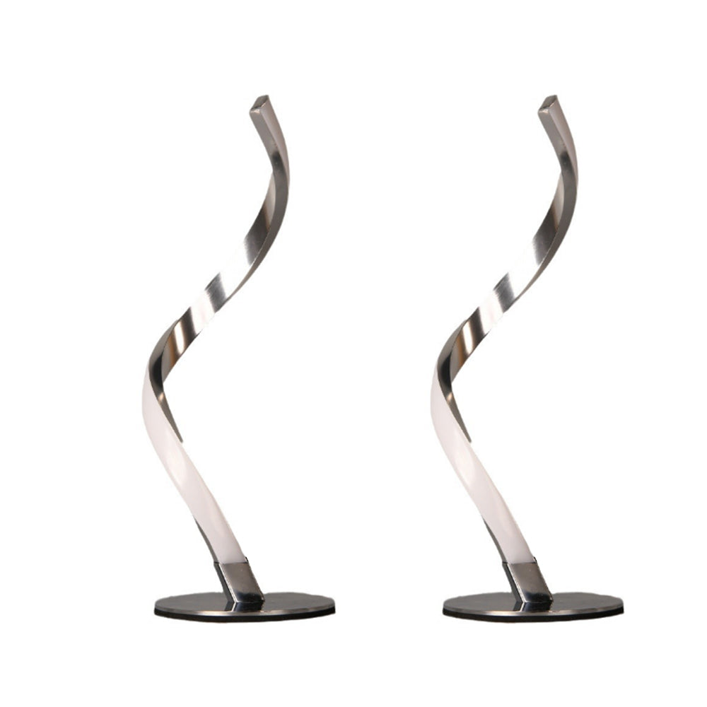 2Pcs LED Spiral Desk Lamp
