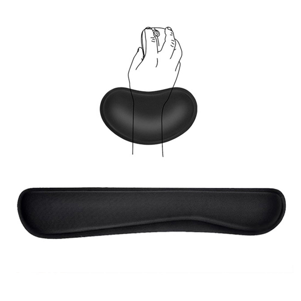 Ergonomic Keyboard Wrist Rest Pad & Mouse Pad Set