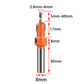 5 Piece 2.8 to 4.0mm Carbide Countersink Drill Bit Set for Woodworking