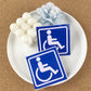 5 Pack Handicap Parking Sign Disabled Decal Sticker for Vehicle Window Car Van
