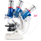 Microscope Kit Magnification Science Experiment Toy for Little Ones Ages 6