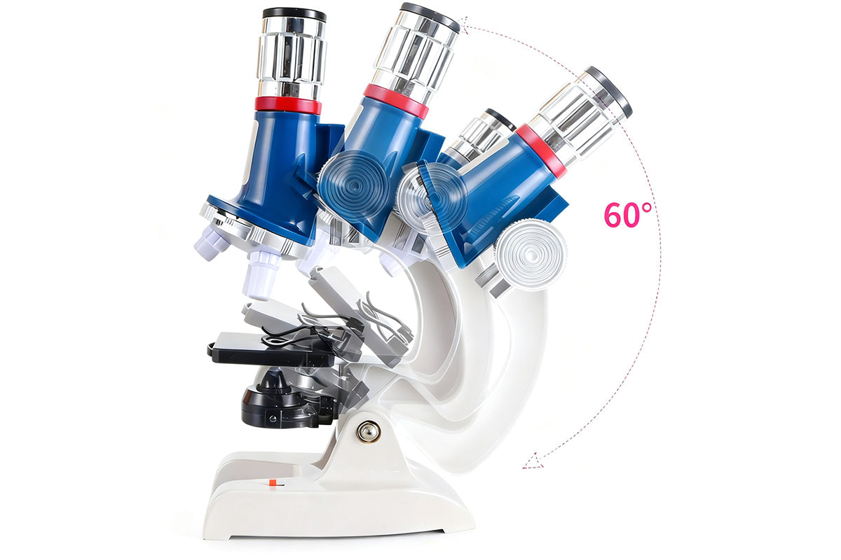 Microscope Kit Magnification Science Experiment Toy for Little Ones Ages 6