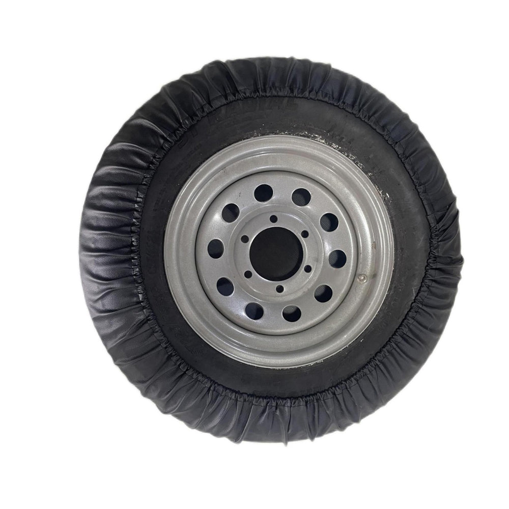 2Pcs Waterproof Black Car Spare Wheel Tire Cover Fit RV Truck SUV 14 15 16 17 inch