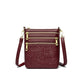 Genuine Leather Crossbody Shoulder Bag Multi-Compartment Water-resistant Handbag