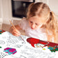 2Pcs 180x120CM Xmas Giant Coloring Poster Paper Coloring Tablecloth
