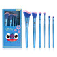 6Pcs Stitch Inspired Spectrum Makeup Brushes Set