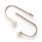 2Pcs U Shape Pearl Curtain Holdback Hooks with Screws