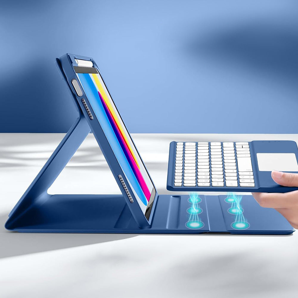Keyboard Case with Touchpad and 7 Color Backlight for iPad 10th and 11th Gen