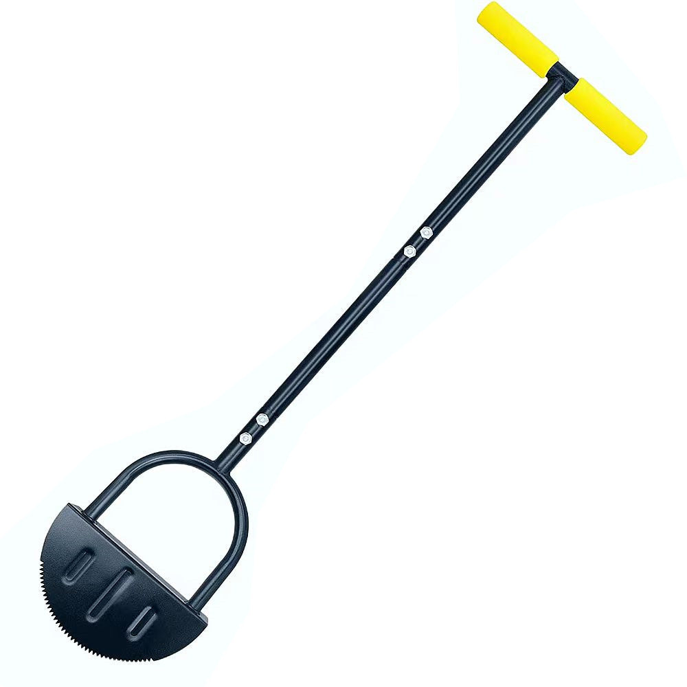 Half Moon Saw-Tooth Edger Lawn Tool with T-Grip for Sidewalk and Grass Maintenance