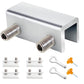 4 Pack Sliding Window Locks with Key for Vertical Horizontal Sliding Windows Doors