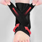 Ankle Brace for Sprained Ankle Lace Up Ankle Support-Black