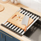 Dish Rack Drying Drainer Stainless Steel Over Sink Rack Foldable Dish Drainer for Kitchen