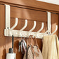 Over The Door Hooks Sturdy Door Hanger with 6 Hooks for Bathroom Bedroom