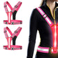 2Pcs Rechargeable LED Reflective Vest for Running Cycling Walking Horse Riding