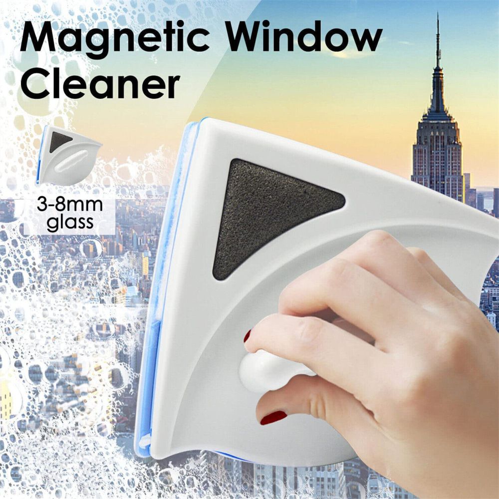Double Sided Window Cleaner Glazed Window Glass Wiper Clean Brush Tools