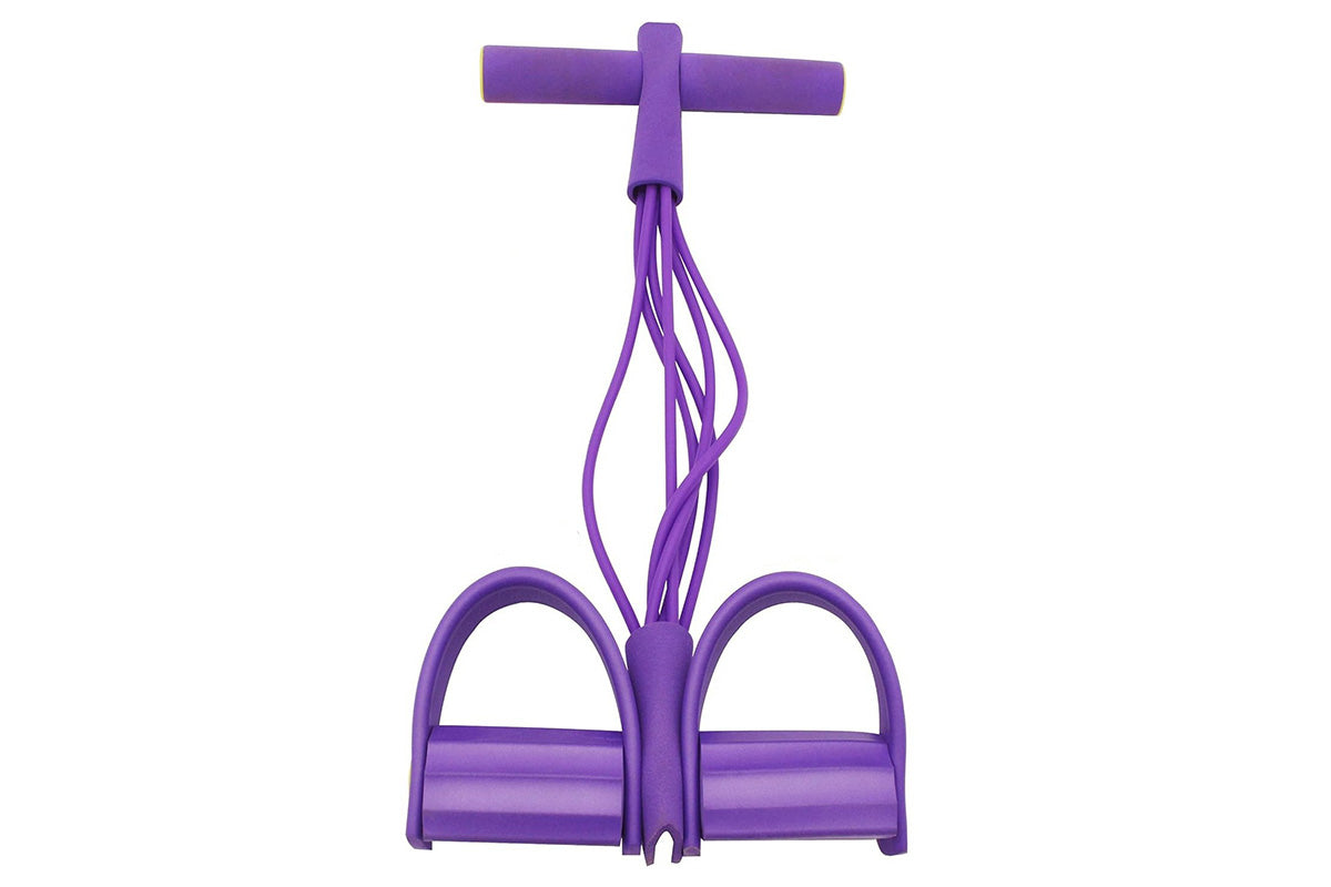 6 Tube Pedal Ankle Puller Foot Pedal Resistance Band Exercise Tension Rope