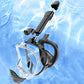 Full Face Snorkel Mask – 180 Degree Panoramic View Anti-Fog & Leak Proof-Black